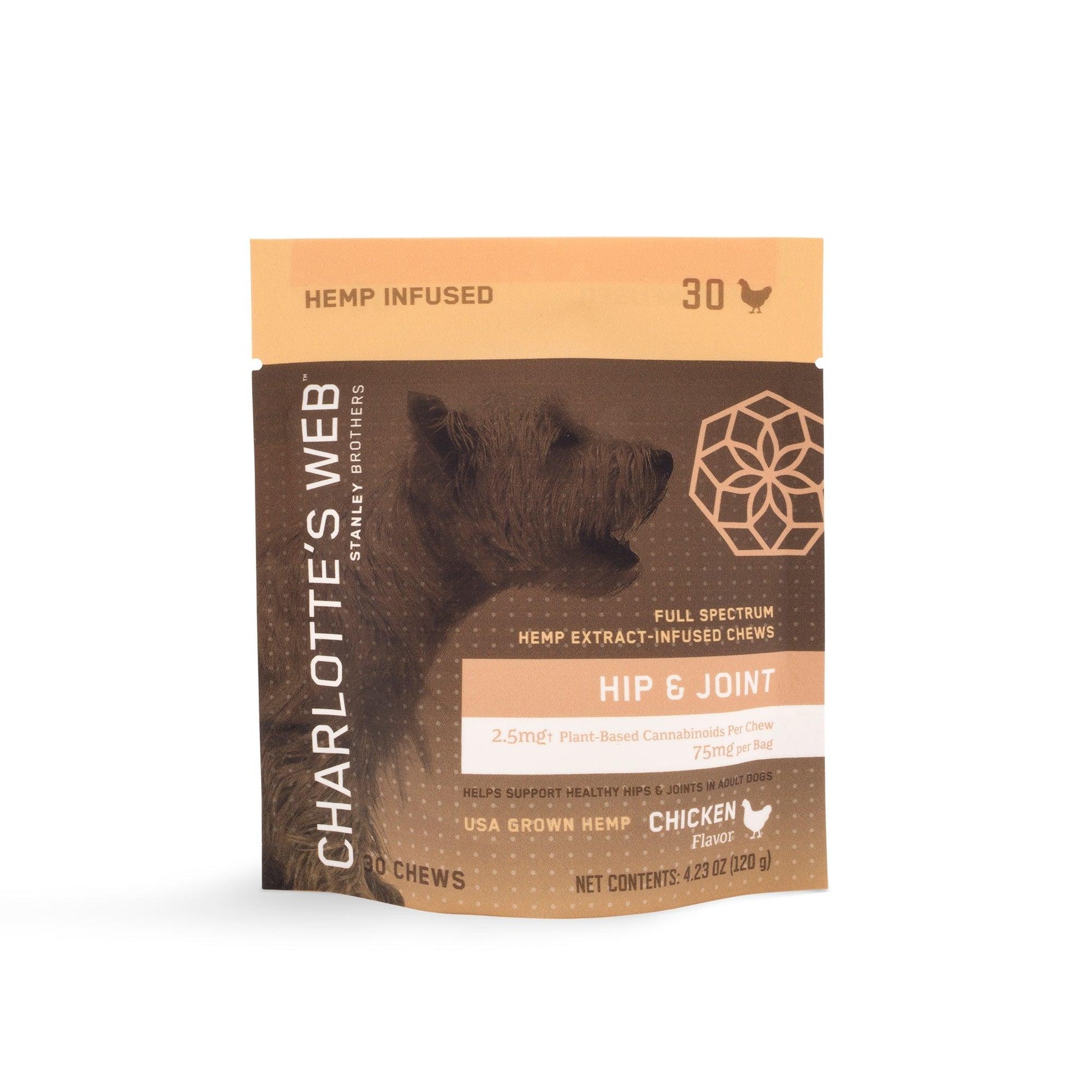 Charlotte's Web CBD hip and joint 30 chews for dogs