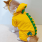 Dinosaur Hazmat Suit Raincoat for Small and Medium Size Dogs - iloveleia.com
