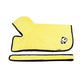Dog Bathrobe in yellow with belt closure