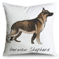 German Shepherd Print Pillow Case