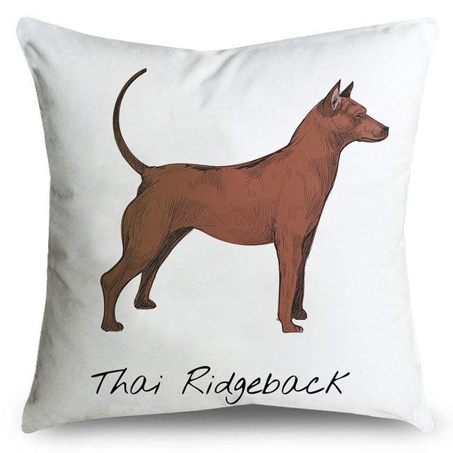 Thai Ridgeback print pillow case