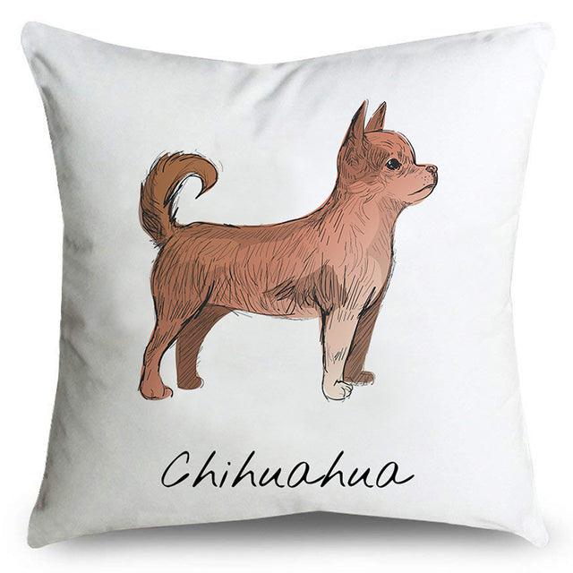 Chihuahua print pillow case
