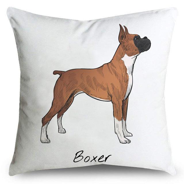 Boxer print pillow case