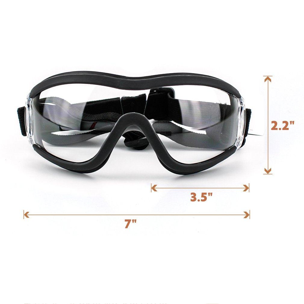 Dog protection goggles measurements
