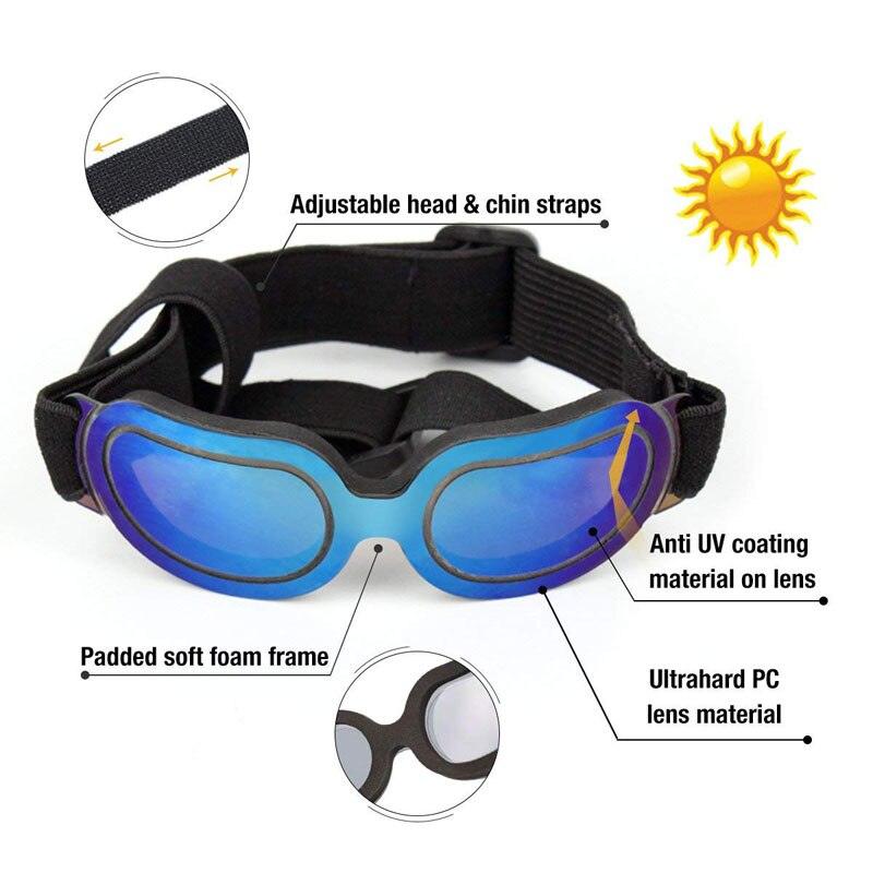 Dog sunglasses features