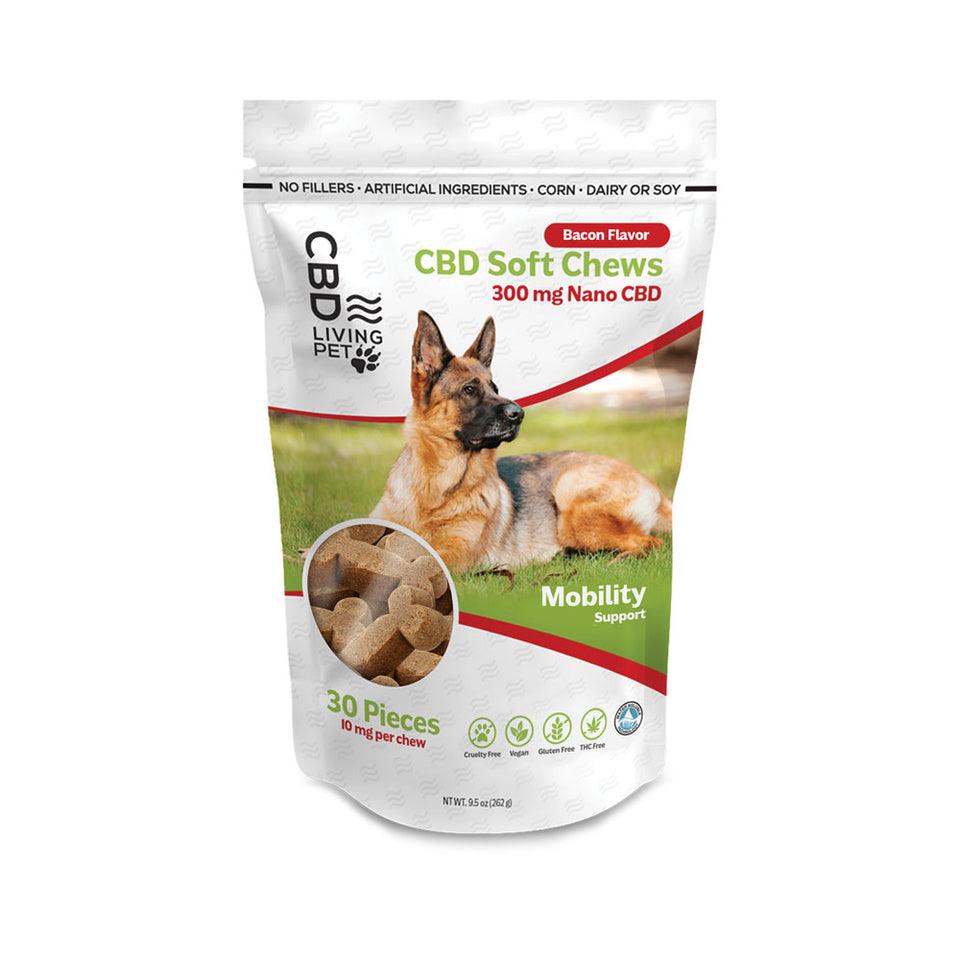 CBD living Pet Soft Chews for Mobility Support in Dogs