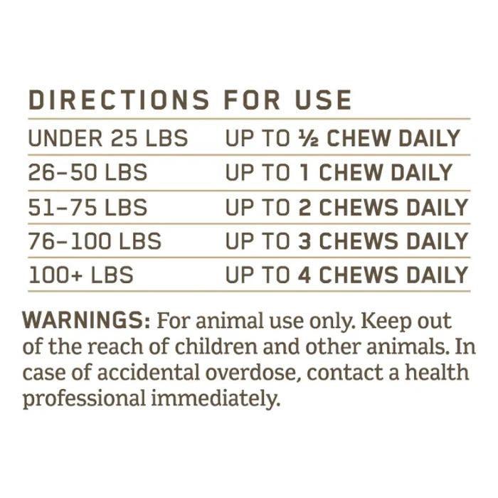 Charlotte's Web CBD chews for dogs directions for use