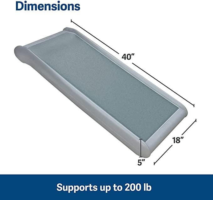 Dimensions of half ramp for dogs