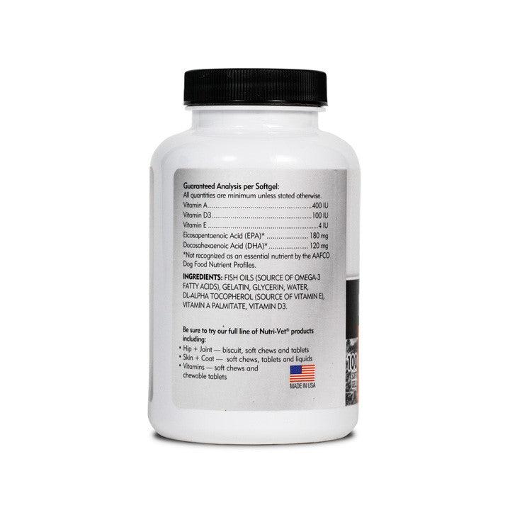 Nutrivet Fish Oil Softgels guaranteed analysis