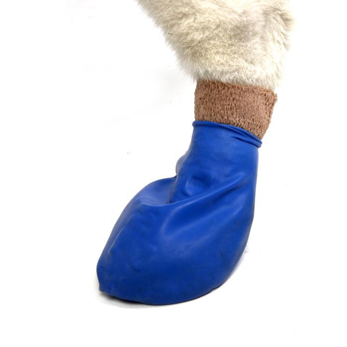 Medium size Pawz dog boot in blue
