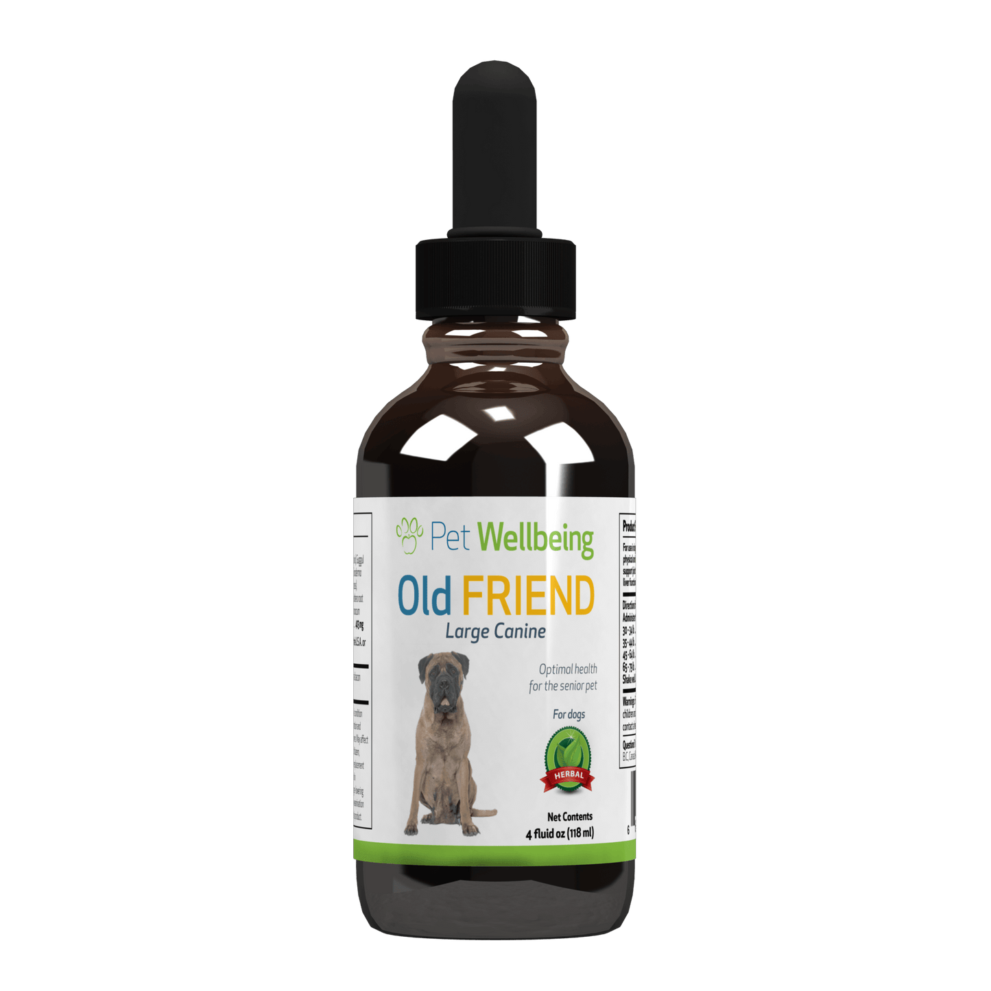 Pet Wellbeing Supplement for Senior Dogs 4 oz bottle