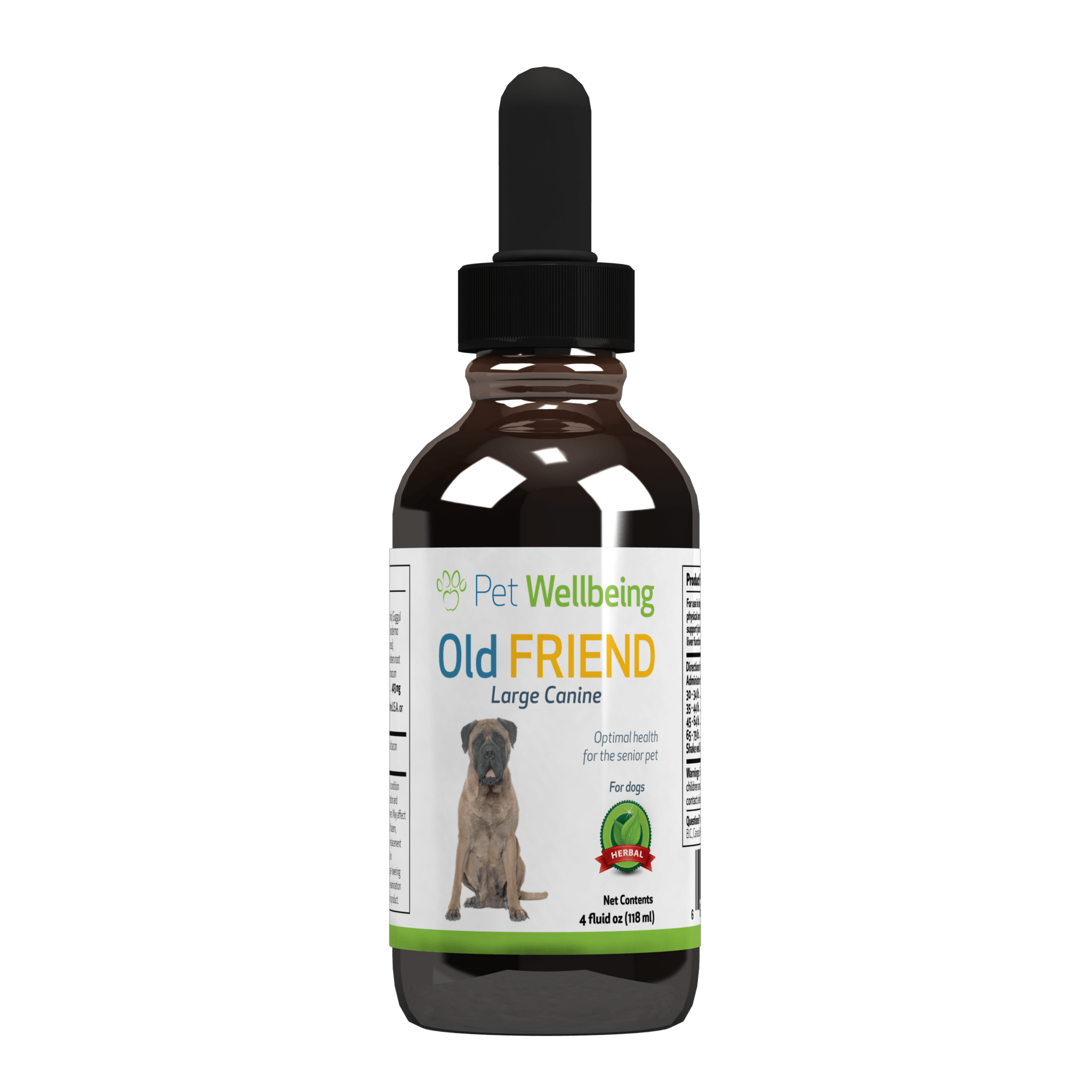 Pet Wellbeing Supplement for Senior Dogs 4 oz bottle