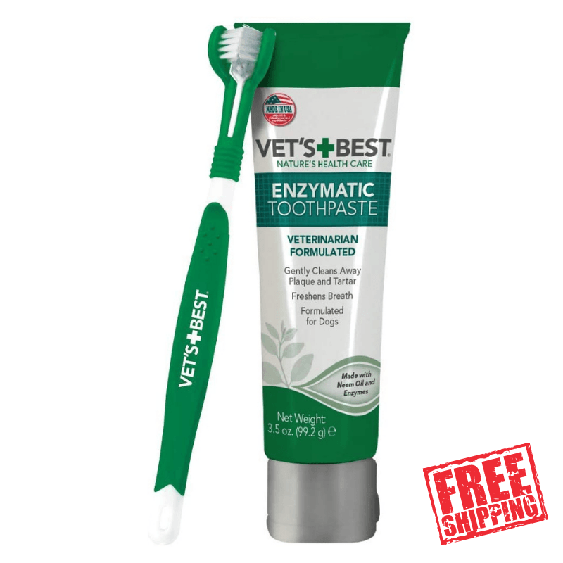 Vet's Best Enzymatic toothpaste and toothbrush